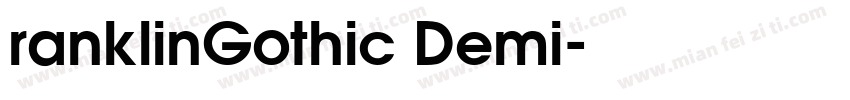 ranklinGothic Demi字体转换